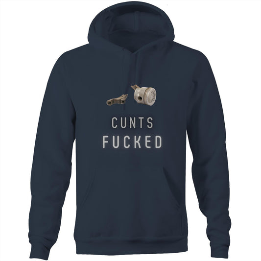 AS Colour Stencil - Pocket Hoodie Sweatshirt "Cunts Fucked"